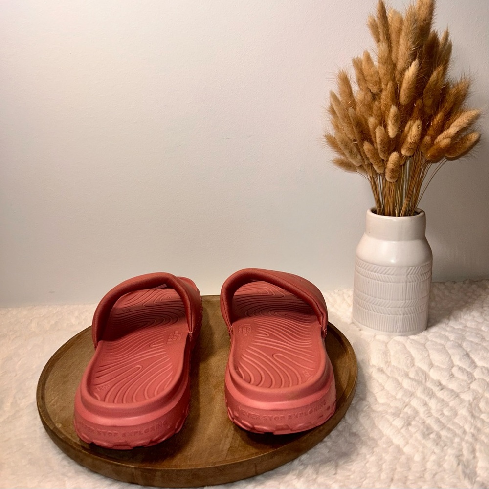 The North Face Neve Stop Cush Women’s Slides. Sz 7. Medium Pink/Coral - Picture 4 of 7